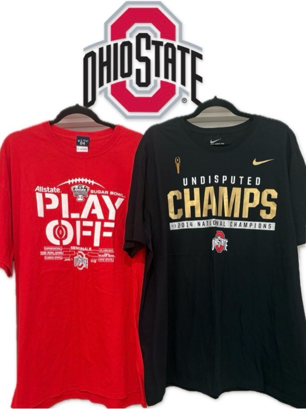 EUC Lot of 2x [Nike] & [Blue 84] Ohio State Buckeyes NCAA T-Shirts Men’s 2XL - Picture 2 of 8